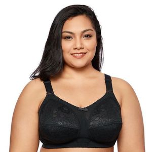 Sexy Lace Big Boobs Bcdef Cup Wireless Plus Size para mulher Sutiã