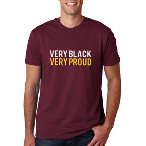 Rubanda-Mayonza Very Black Very Proud Men's T-shirt - Maroon