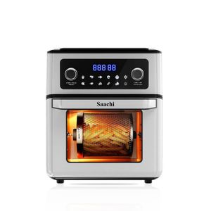 Saachi 12L Air Fryer Oven Roaster Grill-Grey With 11 Cooking  Functions And Display Screen- Grey