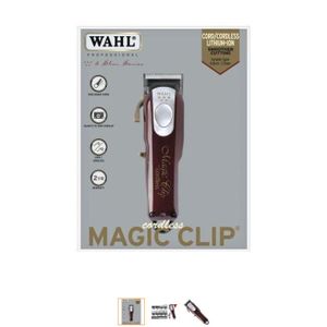 Rechargeable Magic Clip Cordless machine Clipper-Red