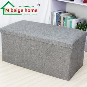 Foldable Ottoman Storage Box- Multicolor 