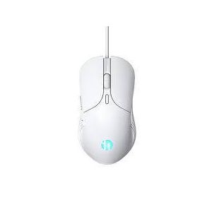 Inphic PB1 Gaming Usb  Wired PC Mouse, RGB, Silent Click, 4800DPI Adjustable & 6 Programmable Buttons, Optical tracking, Ergonomic Design, Streamlined USB Wired Mouse for PC Laptop Computer Working and White