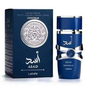 Lattafa  Asad Zanzibar for Men Eau de Parfum Spray. 3.4 Ounce