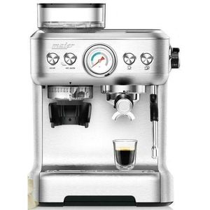 Maier 20 Bar Pump Steam Coffee, Espresso and Cappuccino Maker Machine With Self-cleaning Function-Silver