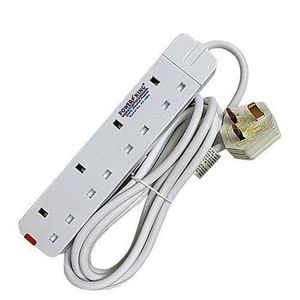 Power King PowerKing 4-Way Extension Cable - 3M White