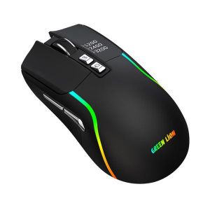 Green Lion Rechargeable Gaming Mouse - Black