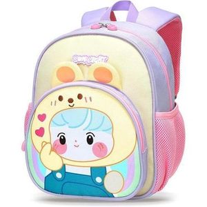 Children's Backpack Girls Boys Waterproof Backpack Children with Chest Strap, Small Lightweight Nursery Backpack, Cute Animals Preschool Kid's Backpacks for Baby Toddler 2-7 Years
