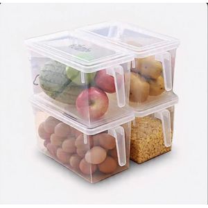 Other 4-Piece Clear Stackable Food Storage Container Set