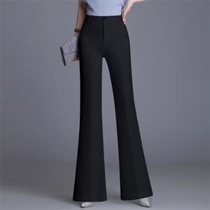 Fashion (Black)Pants Women High Waist Pantalones De Mujer Full Length  Skinny Maxi Lady Long Trousers Stretchy Bell Bottom Flare Pants Woman DOU @  Best Price Online