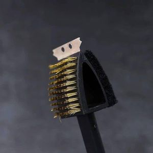 3-IN-1 Copper Wire Brush- BBQ Grill Cleaning Brush, Multipurpose Brush with Sturdy Construction