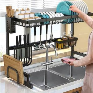 Over the sink dish rack