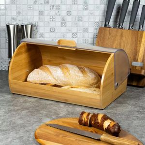 Bamboo Breadbin- Brown 