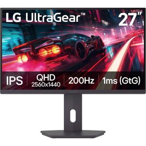 LG 27G610A-B 27-inch Ultragear QHD (2560 x 1440) IPS Gaming Monitor, 200Hz, 1ms, AMD FreeSync Premium, VESA DisplayHDR 400, HDMI
