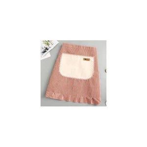 Zipper Half-length  Large Pocket Apron Kitchen Cooking Apron