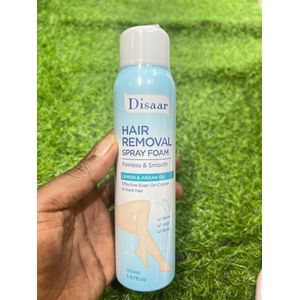 Disaar Hair Removal Cream for Legs, Body & Bikini Line – Lemon & Argan Oil, Painless Formula for Coarse Hair (150ml)