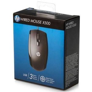 Genetic Hp X500 High Quality Optical Wired USB Mouse - Black