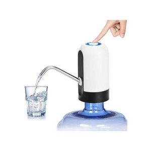 Automatic Water Dispenser Rechargeable USB Water Pump Electric Automatic Water Pump - White/Black
