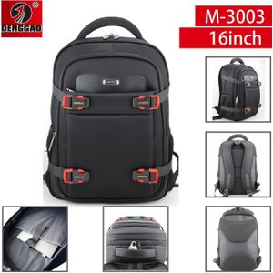Men's Backpack Female Oxford Cloth Laptop Bag-Black