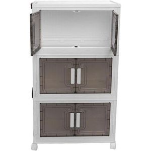 Stackable Multi-Tier Storage Cabinet