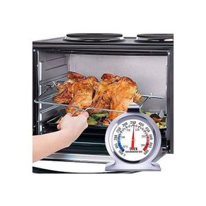Oven Thermometer - 100-600 Degree F Instant Read Stainless Steel Oven Thermometer, Grill Fry Chef Smoker Monitoring Kitchen Cooking Thermometer- Silver