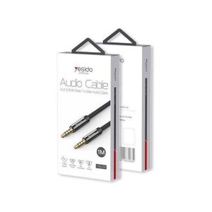 Yesido YAU15 200CM Nylon Braided Aux 3.5MM Male To Male Audio Cable Jack plug Speakers Music Connection Aux Auxiliar Audio Cable 