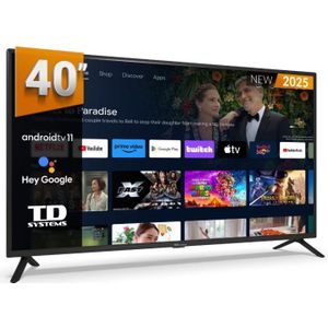 Mitech 40 Inch Frameless FHD Android Smart Free To Air Tv - Black