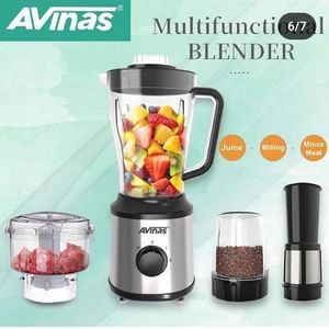 Avinas 4 IN 1 Multi-function Powerful Blender Grinder Food Processor Chopper- Silver