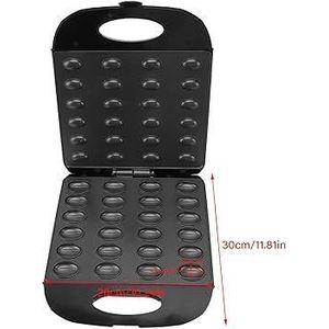 Portable Nut Waffle Bread Maker Non-Stick Walnut Cake Machin