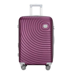 1 Piece Of 24 inch Expandable Geometric Luggage Sets Hardside Suitcase Carry-on Code Lock Travel Trolley Suitcase Sets- Multicolor