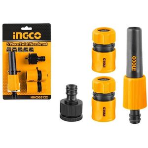 INGCO Water Hose Quick Connector Set With Sprayer - Orange