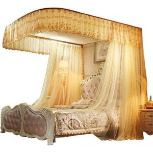 2 Rails Stand Mosquito Net 6x6 - Cream