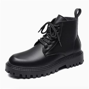 Men Leather Street Style Personality Trend Motorcycle Boots