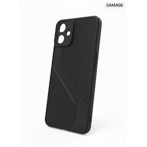Samsung Galaxy A06 Non-Slip Textured Black Case with Shockproof Protection for A06 Cover