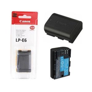 Canon  Lp-e6 battery for EOS OS R, 7D Mark II, 7D, 5D Mark II, 5D Mark III, 5D Mark IV, 5DS, 5DS R, 60D, 60Da, 70D, 80D, 6D, and 6D Mark II cameras