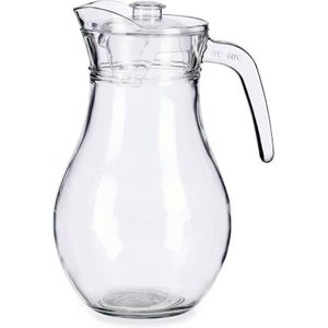 Glass Jug Pitcher Carafe For Serving Beverages Drinks And Water-Transparent