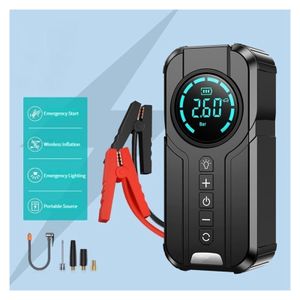 multi-function car jump starter with an integrated air compressor 4 in 1