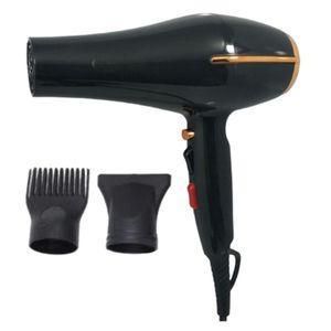 hair dryer professional powerful fast drying low noise and diffuser hair blow dryer with 2 speed and 2 heat settings - black