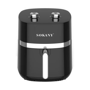 Sokany 6.5L Oil Free Stainless Steel Electric Deep Hot Air Fryer Oven Cooker 360 Hot Air with Non-Stick Basket- Black.