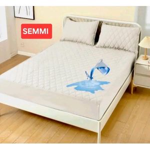 Waterproof matress protector full-fitted cover cream
