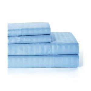 Bedsheets Satin Stripped- Blue