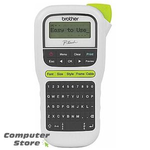 Brother P-Touch PT-H110 handheld label printer, designed for creating durable laminated labels up to 12mm wide.
