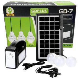 GD-7 kit is a portable solar lighting system