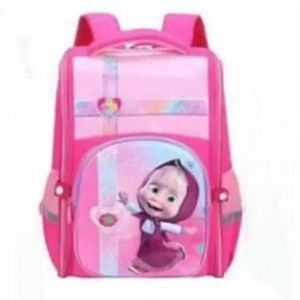 Kids 3D Cute Cartoon Waterproof Backpack Junior Student School Bag- Multicolor