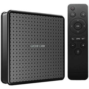 Green Lion  Android TV Box 4K with Remote Control, Android 10 Smart Media Streaming Box with 4K@60fps, Dual-Band Wi Fi, Bluetooth 5.0, HDMI/AV Output