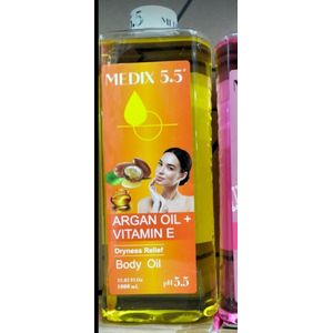 Medix 5.5  Argan oil+ vitamin E dryness relief body oil For Anti-aging,Anti-wrinkle,Even Tone