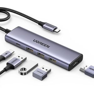 TYPE-C 5-IN-1 HUB – 4K HDMI + LAN MULTIPORT ADAPTER