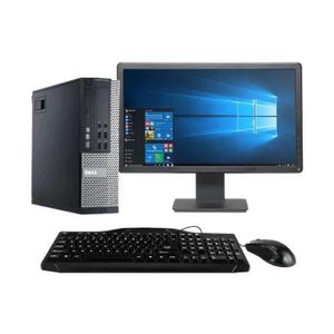 DELL  Refurbished OptiPlex Core i7 8GB RAM 500GB HDD 4th Gen Windows 10 Pro SFF Desktop + 19 Inch Monitor, Keyboard, Mouse
