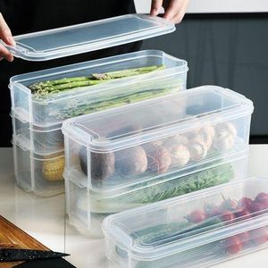 3 Layer Food Storage Fridge Container Boxes- Multicolor