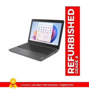 REFURBISHED Lenovo 100W Storage 128 GB (64 SSD +64 Memory Card ) EMMC / 4GB RAM WiFi - HDMI - Camera - Bluetooth Refurb (6 Months WRTY) Small & Slim - Blue