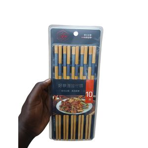 Epinard 10 pieces of reusable bamboo chopsticks